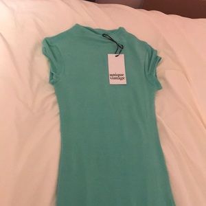 Unique Vintage NWT tube dress, mint, ModCloth XS